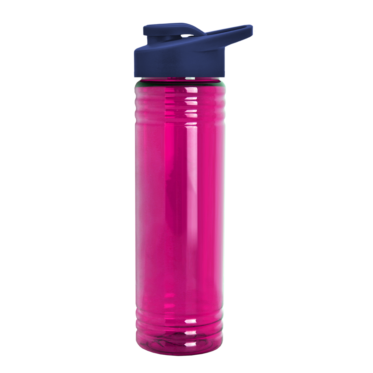 Custom logo Slim Fit RPET Bottle with Drink-Thru Lid - 24 oz.