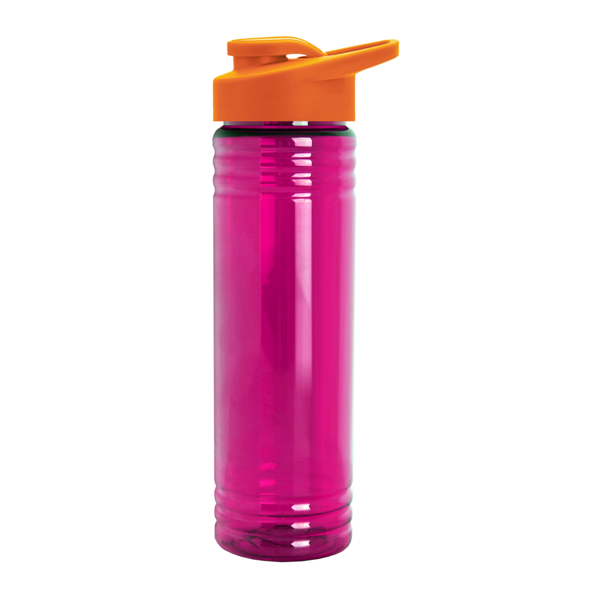 Custom logo Slim Fit RPET Bottle with Drink-Thru Lid - 24 oz.