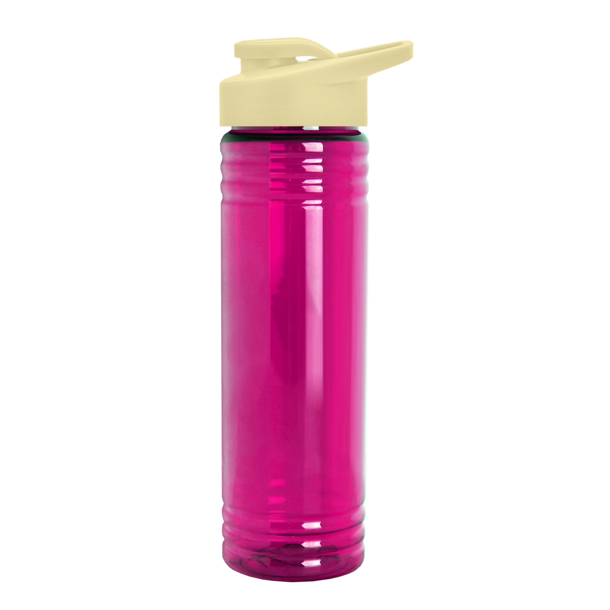 Custom logo Slim Fit RPET Bottle with Drink-Thru Lid - 24 oz.