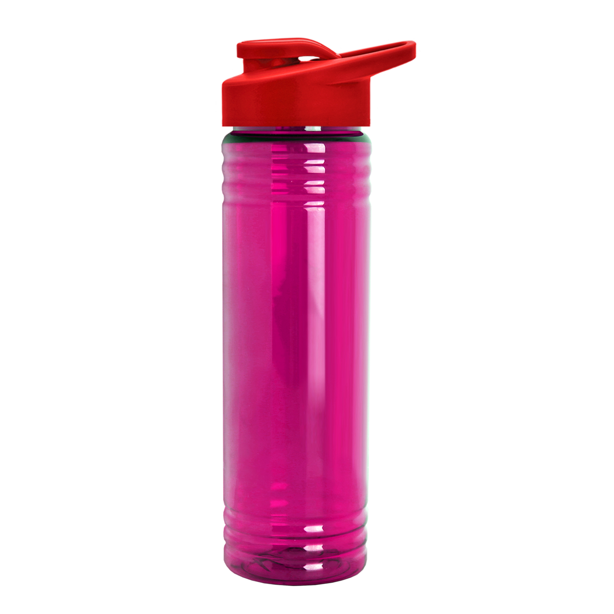 Custom logo Slim Fit RPET Bottle with Drink-Thru Lid - 24 oz.