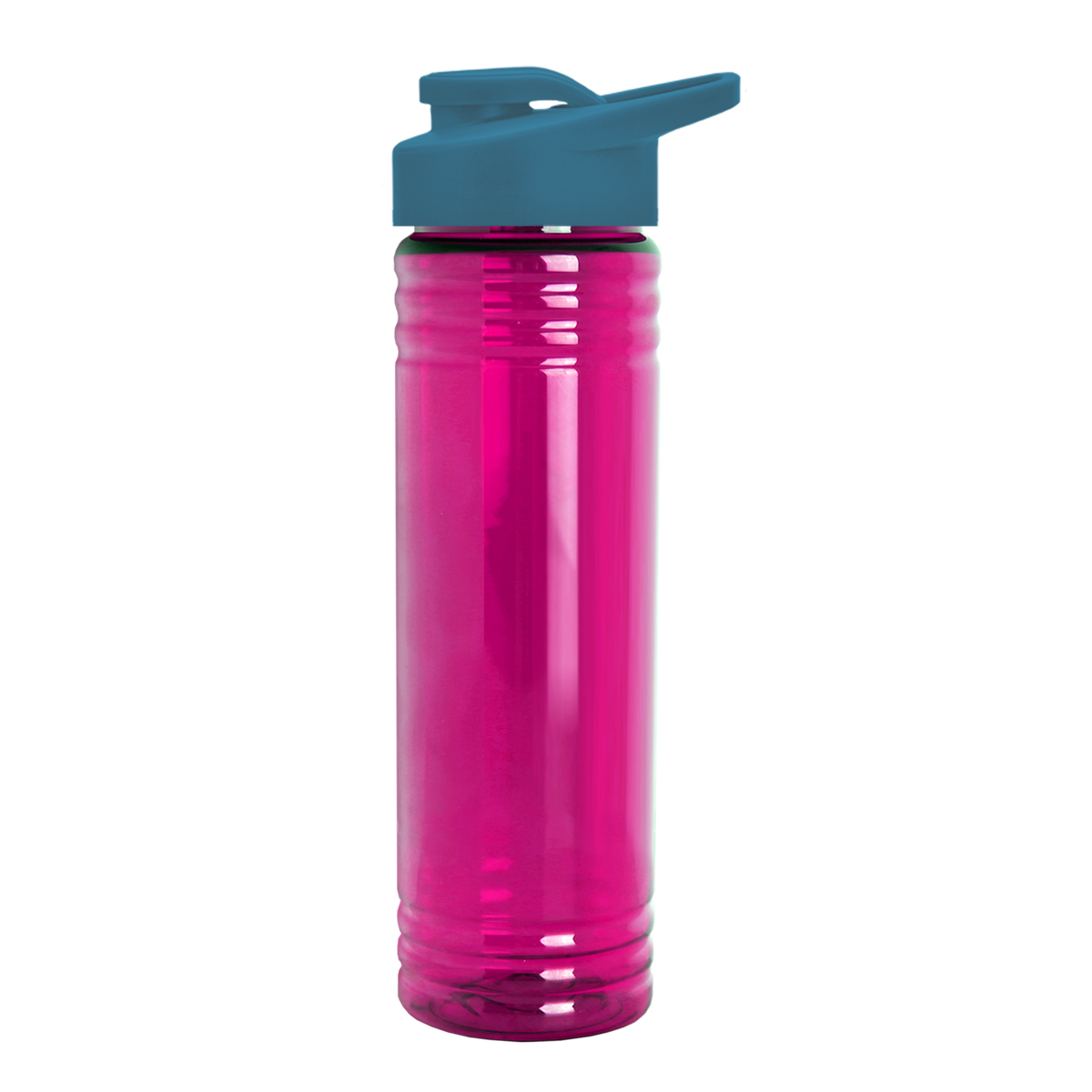 Custom logo Slim Fit RPET Bottle with Drink-Thru Lid - 24 oz.