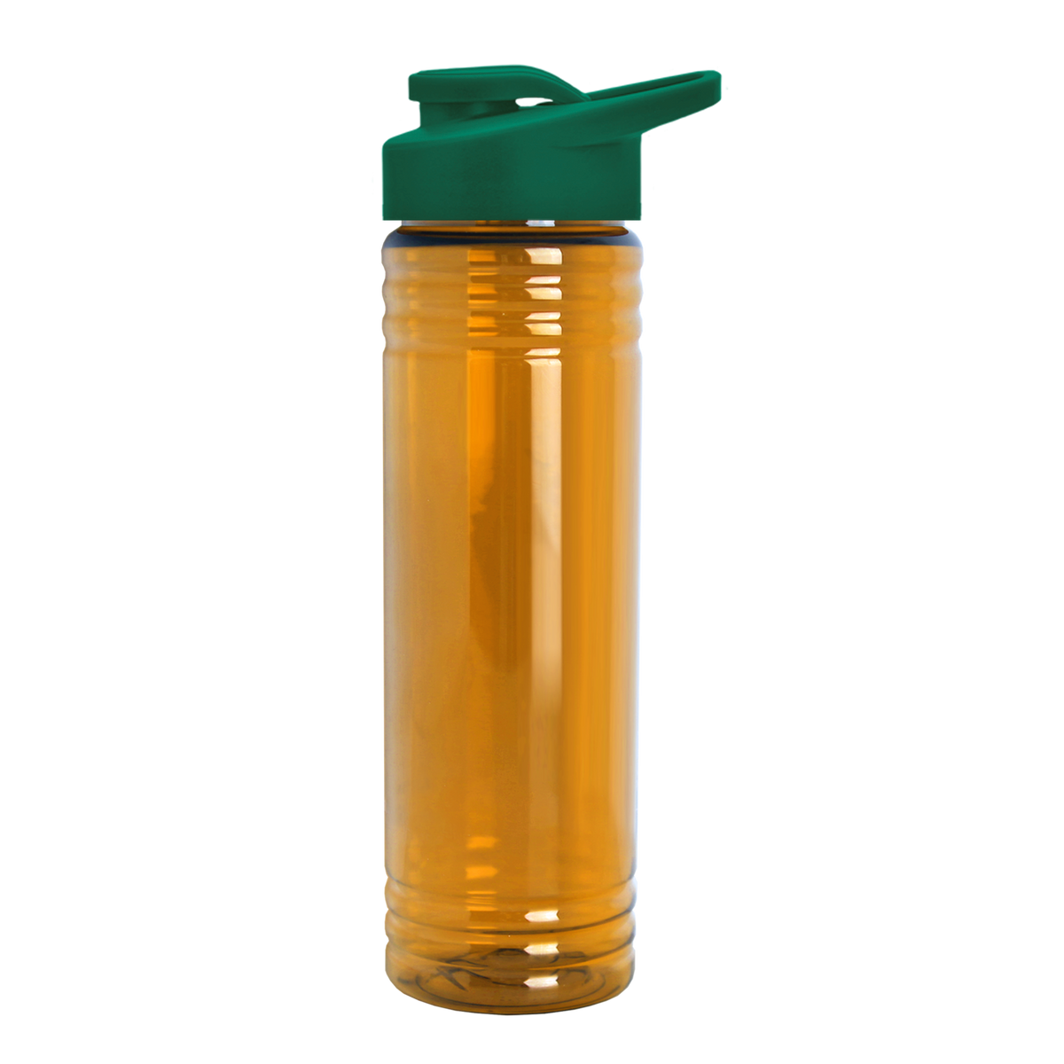 Custom logo Slim Fit RPET Bottle with Drink-Thru Lid - 24 oz.