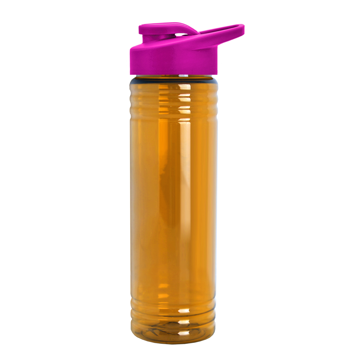 Custom logo Slim Fit RPET Bottle with Drink-Thru Lid - 24 oz.