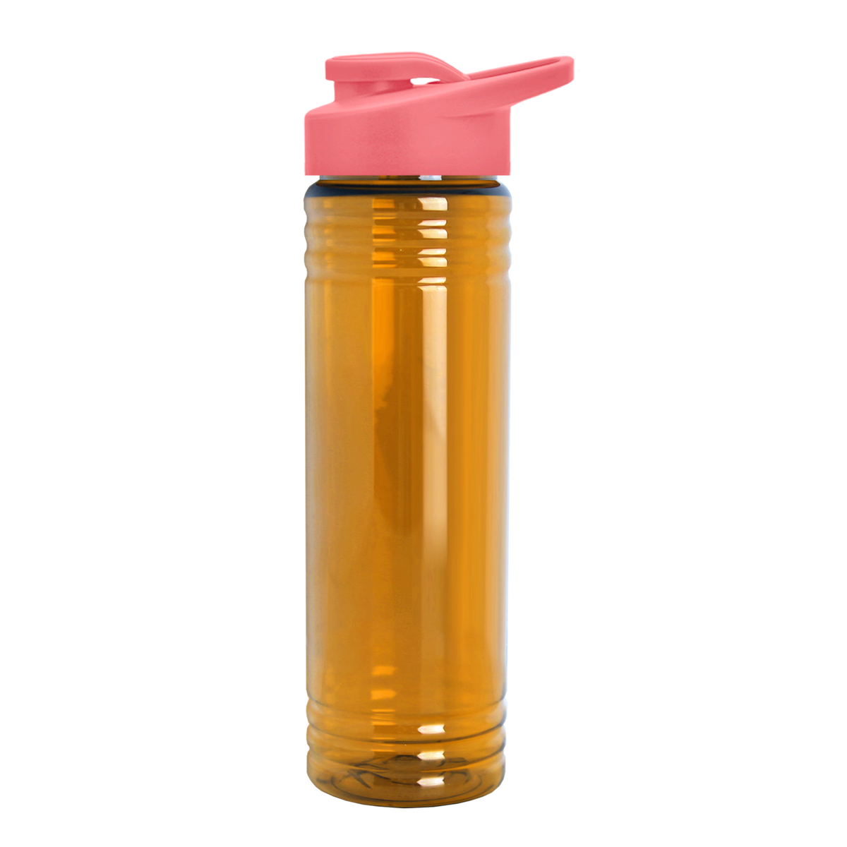 Custom logo Slim Fit RPET Bottle with Drink-Thru Lid - 24 oz.