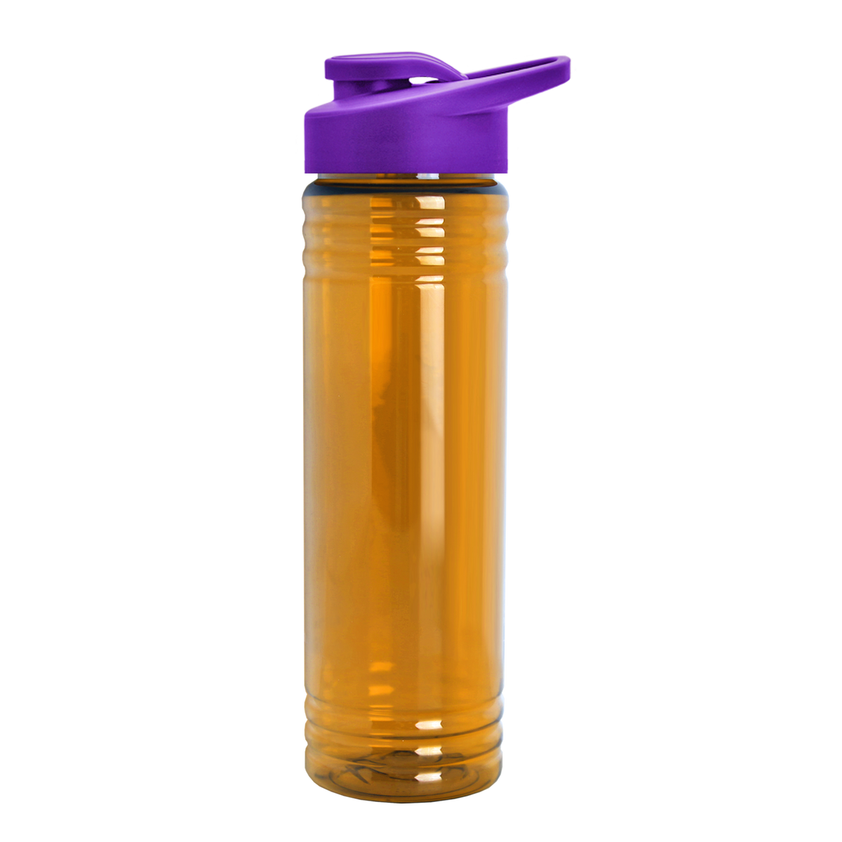 Custom logo Slim Fit RPET Bottle with Drink-Thru Lid - 24 oz.