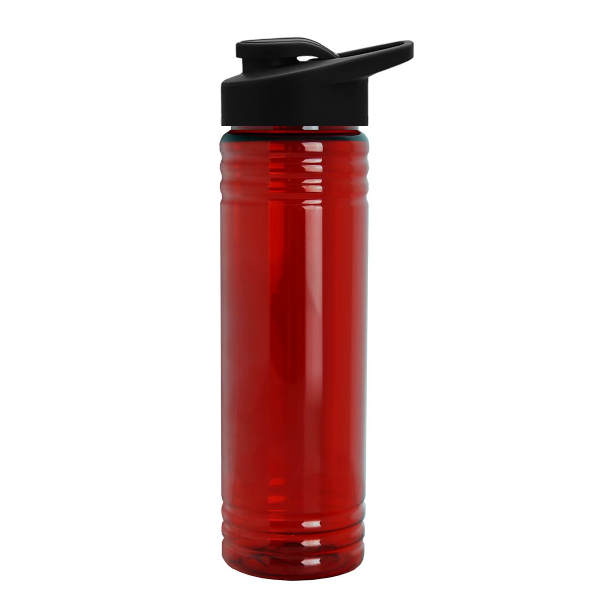 Custom logo Slim Fit RPET Bottle with Drink-Thru Lid - 24 oz.