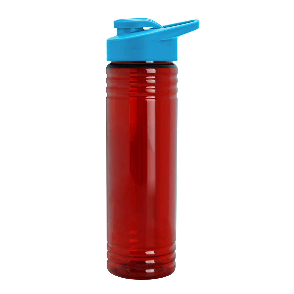 Custom logo Slim Fit RPET Bottle with Drink-Thru Lid - 24 oz.