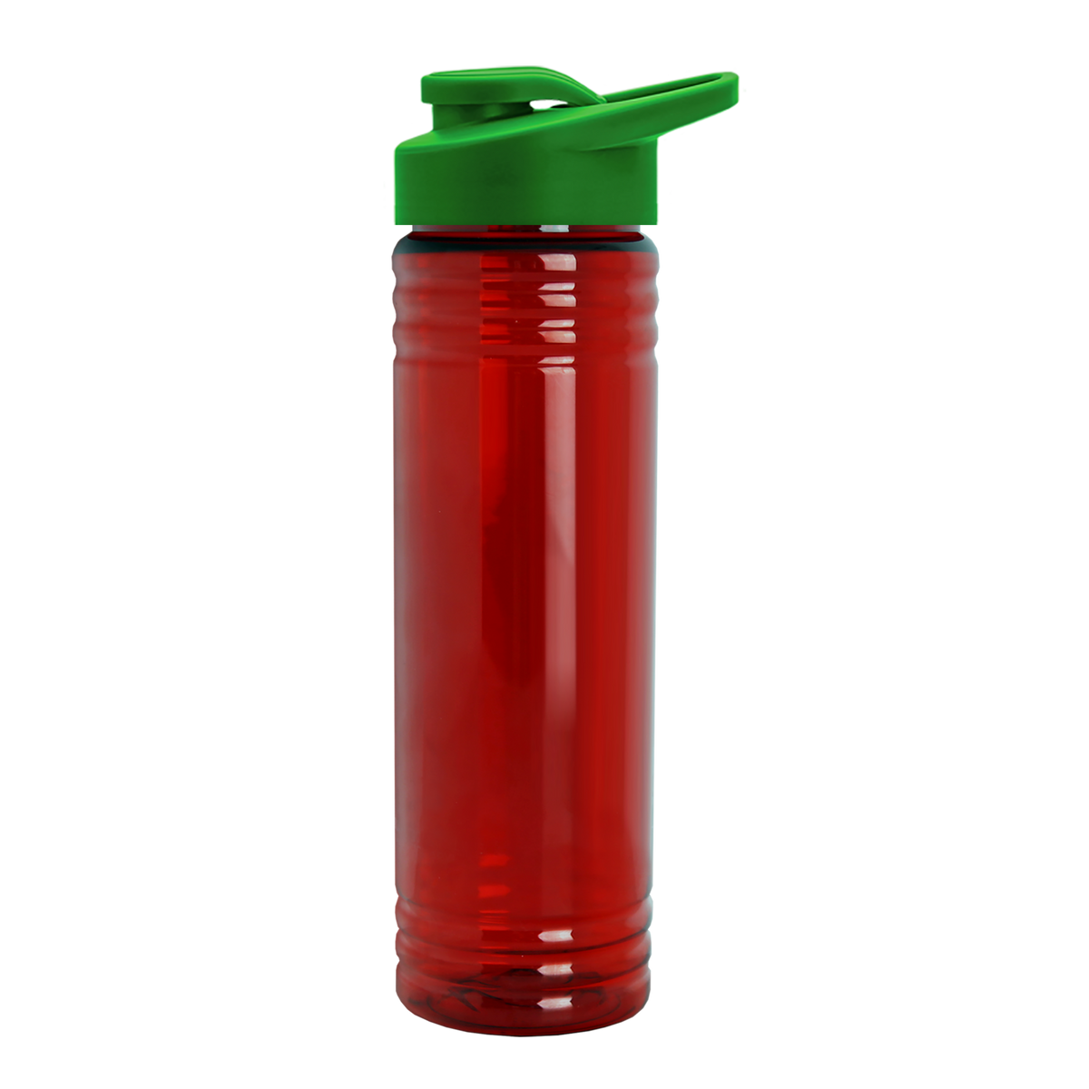 Custom logo Slim Fit RPET Bottle with Drink-Thru Lid - 24 oz.