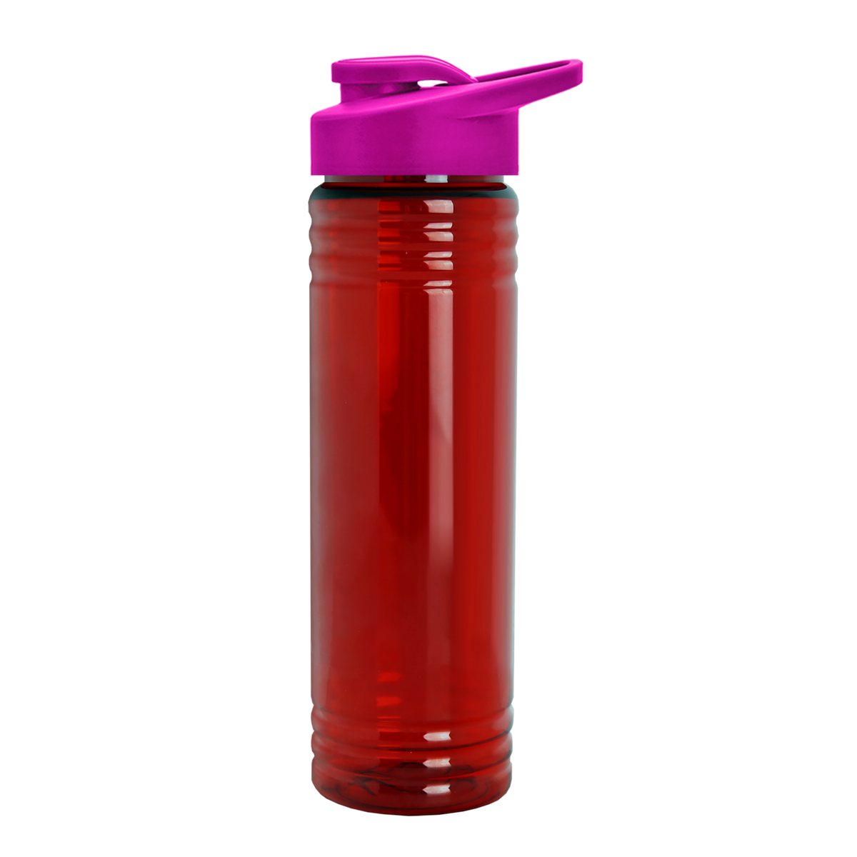 Custom logo Slim Fit RPET Bottle with Drink-Thru Lid - 24 oz.