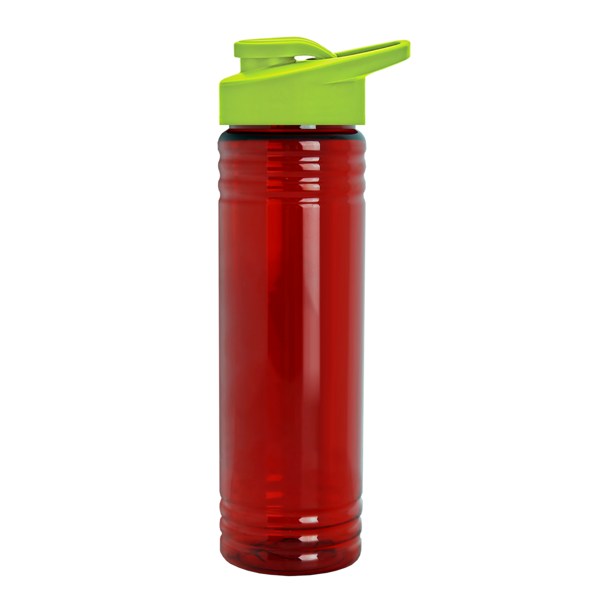 Custom logo Slim Fit RPET Bottle with Drink-Thru Lid - 24 oz.