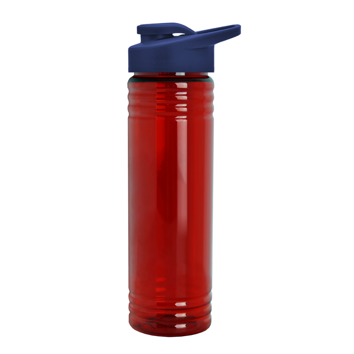 Custom logo Slim Fit RPET Bottle with Drink-Thru Lid - 24 oz.