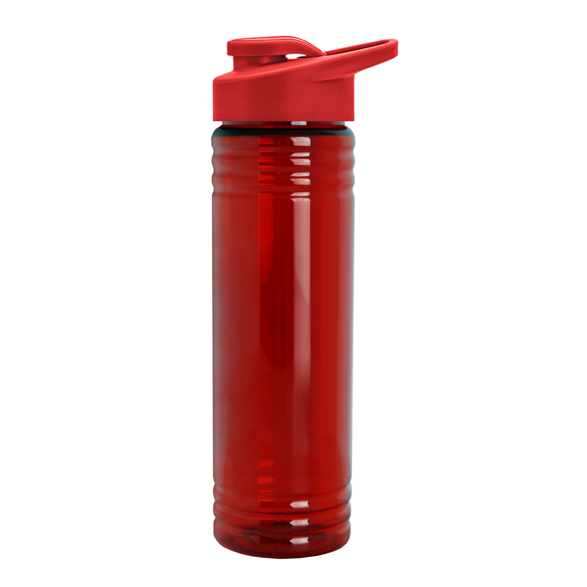 Custom logo Slim Fit RPET Bottle with Drink-Thru Lid - 24 oz.