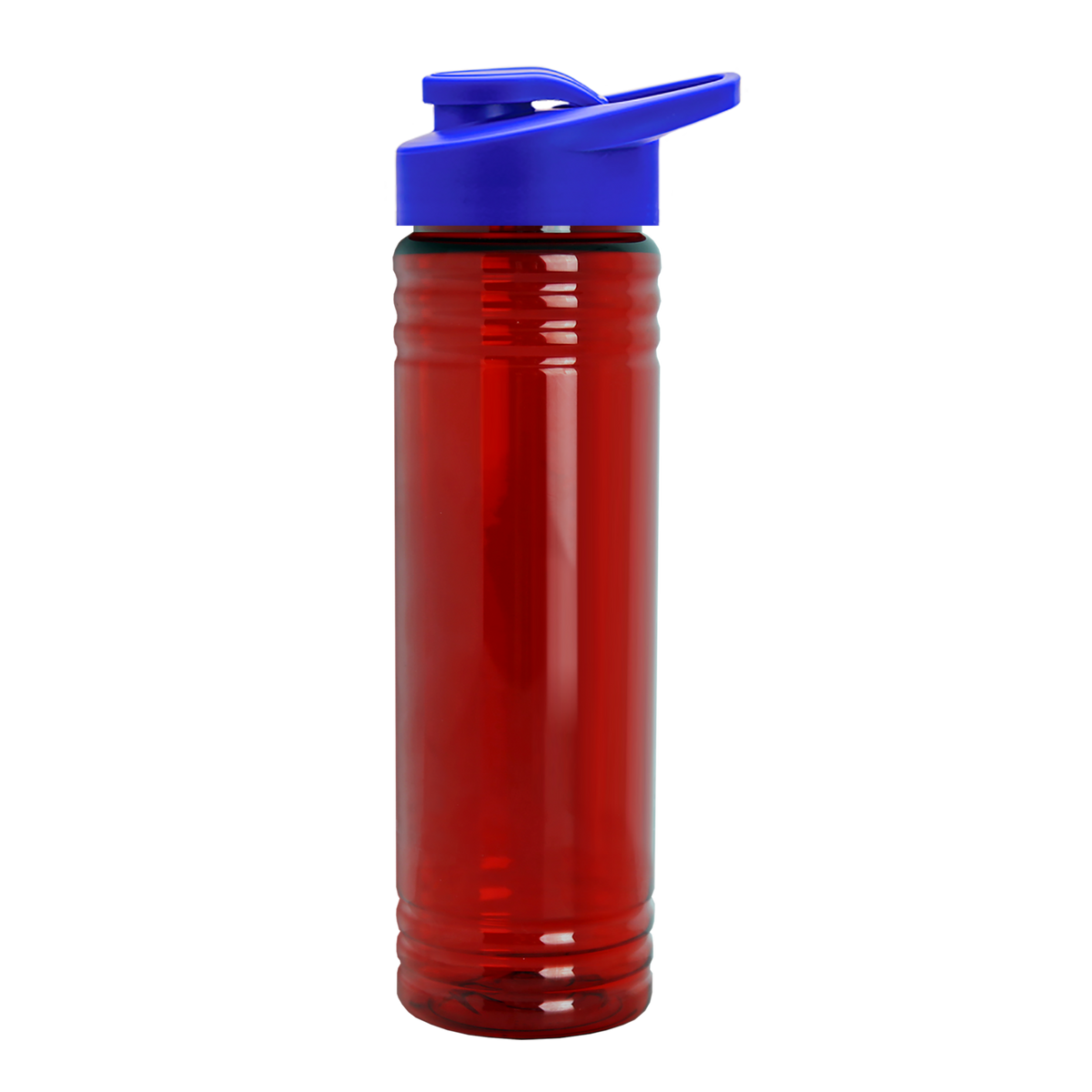 Custom logo Slim Fit RPET Bottle with Drink-Thru Lid - 24 oz.