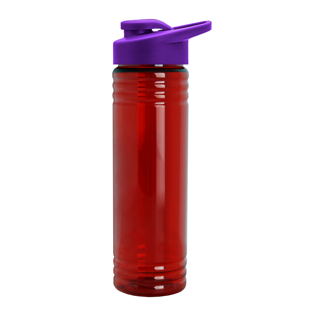 Custom logo Slim Fit RPET Bottle with Drink-Thru Lid - 24 oz.