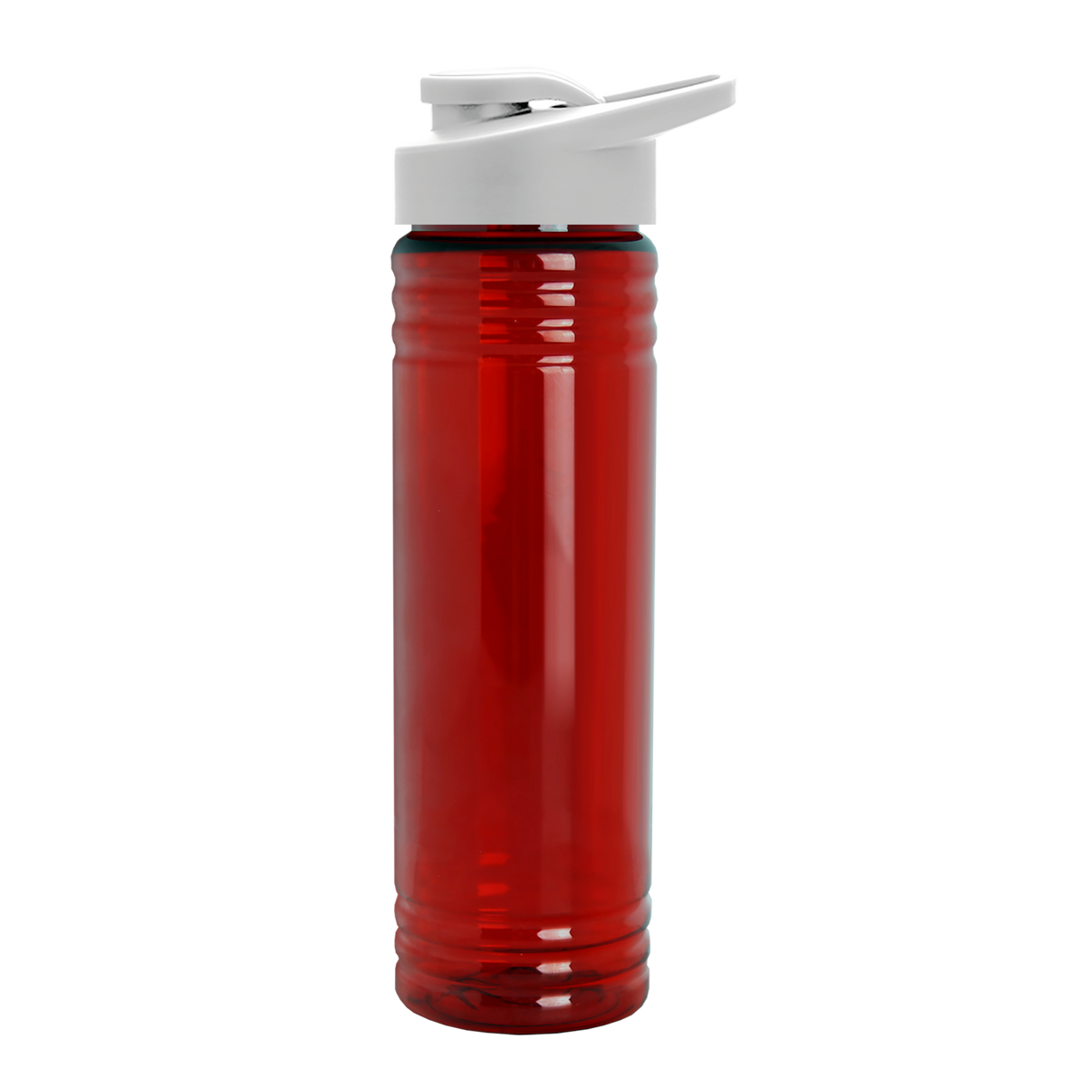 Custom logo Slim Fit RPET Bottle with Drink-Thru Lid - 24 oz.