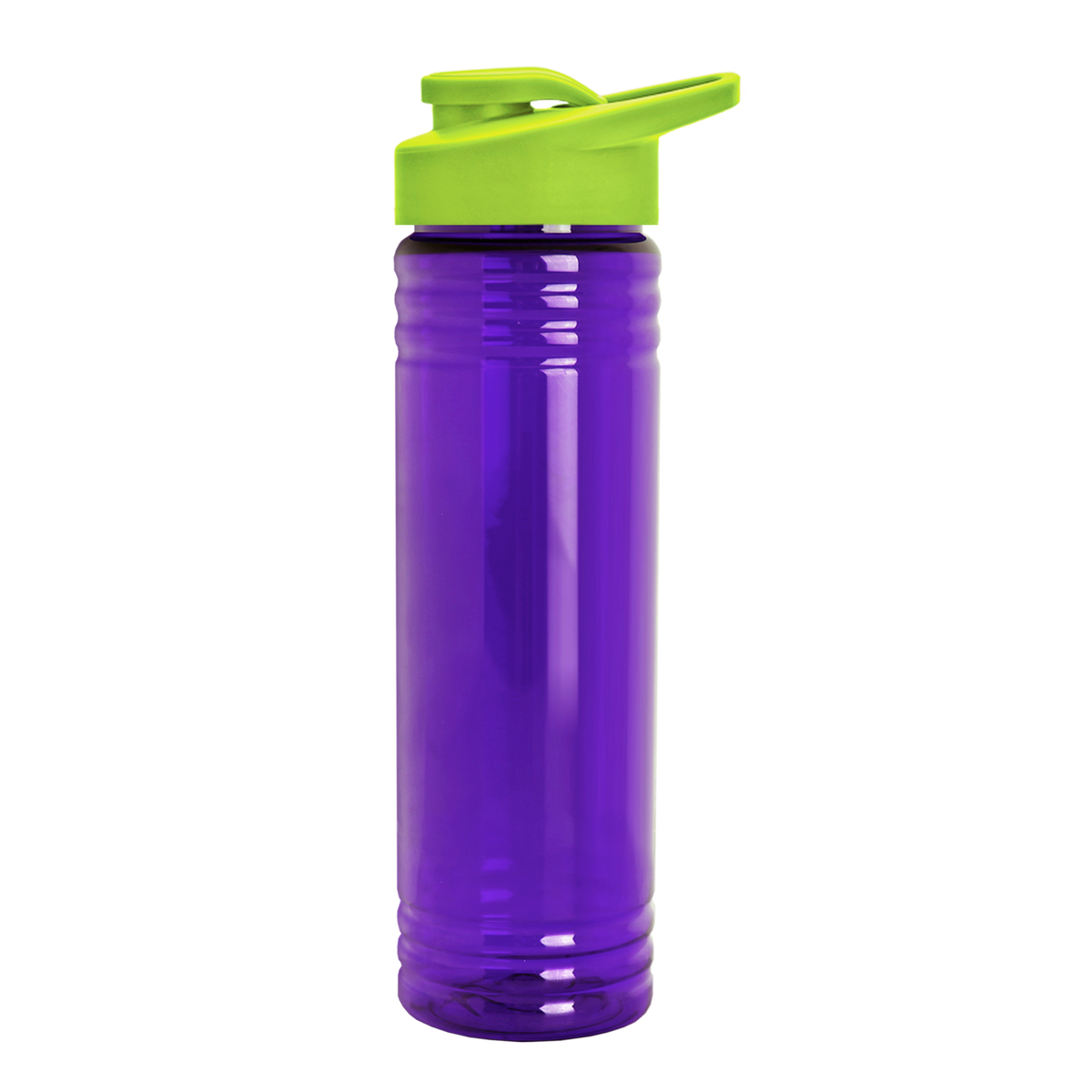 Custom logo Slim Fit RPET Bottle with Drink-Thru Lid - 24 oz.