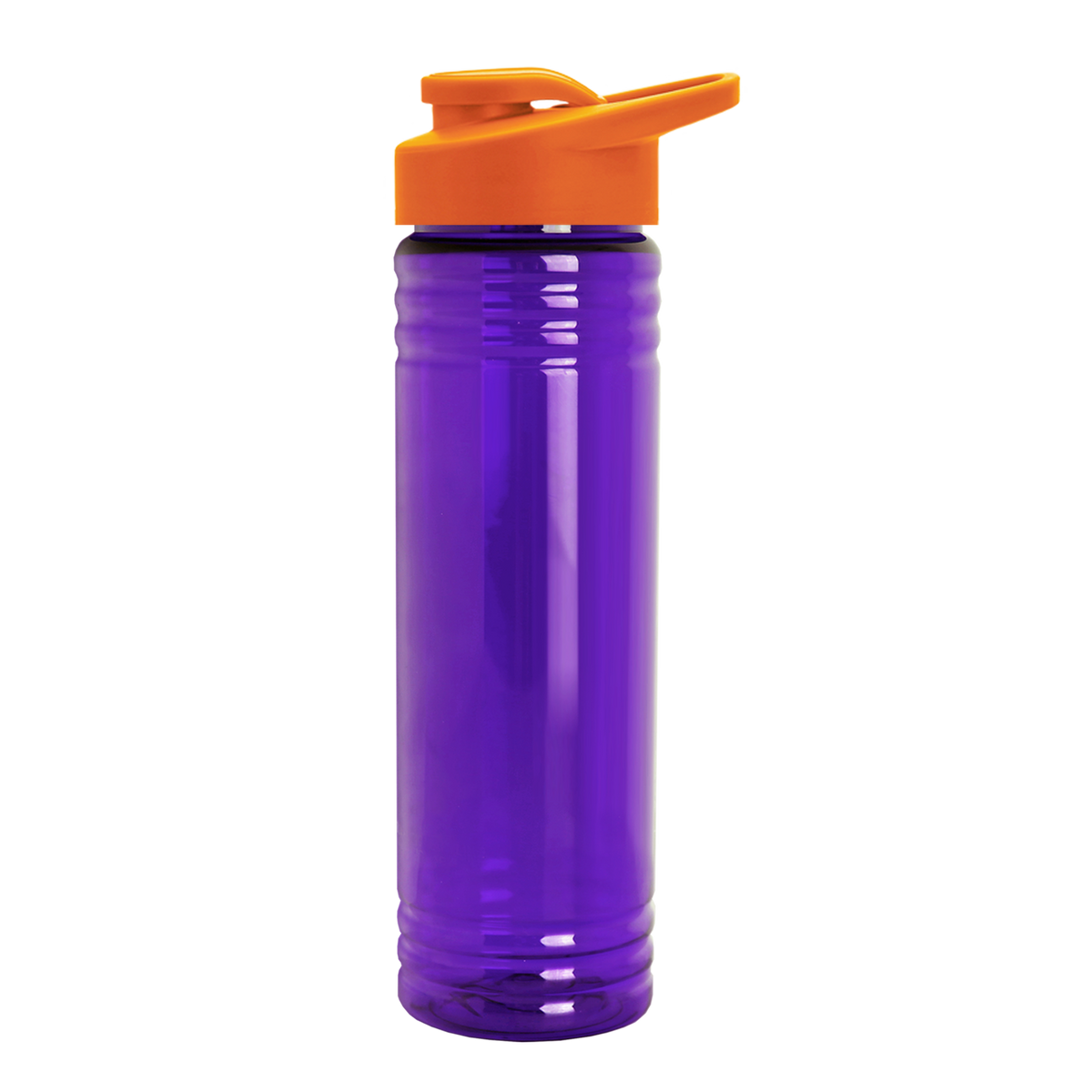 Custom logo Slim Fit RPET Bottle with Drink-Thru Lid - 24 oz.