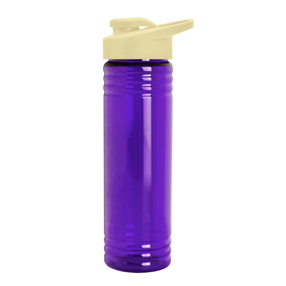 Custom logo Slim Fit RPET Bottle with Drink-Thru Lid - 24 oz.