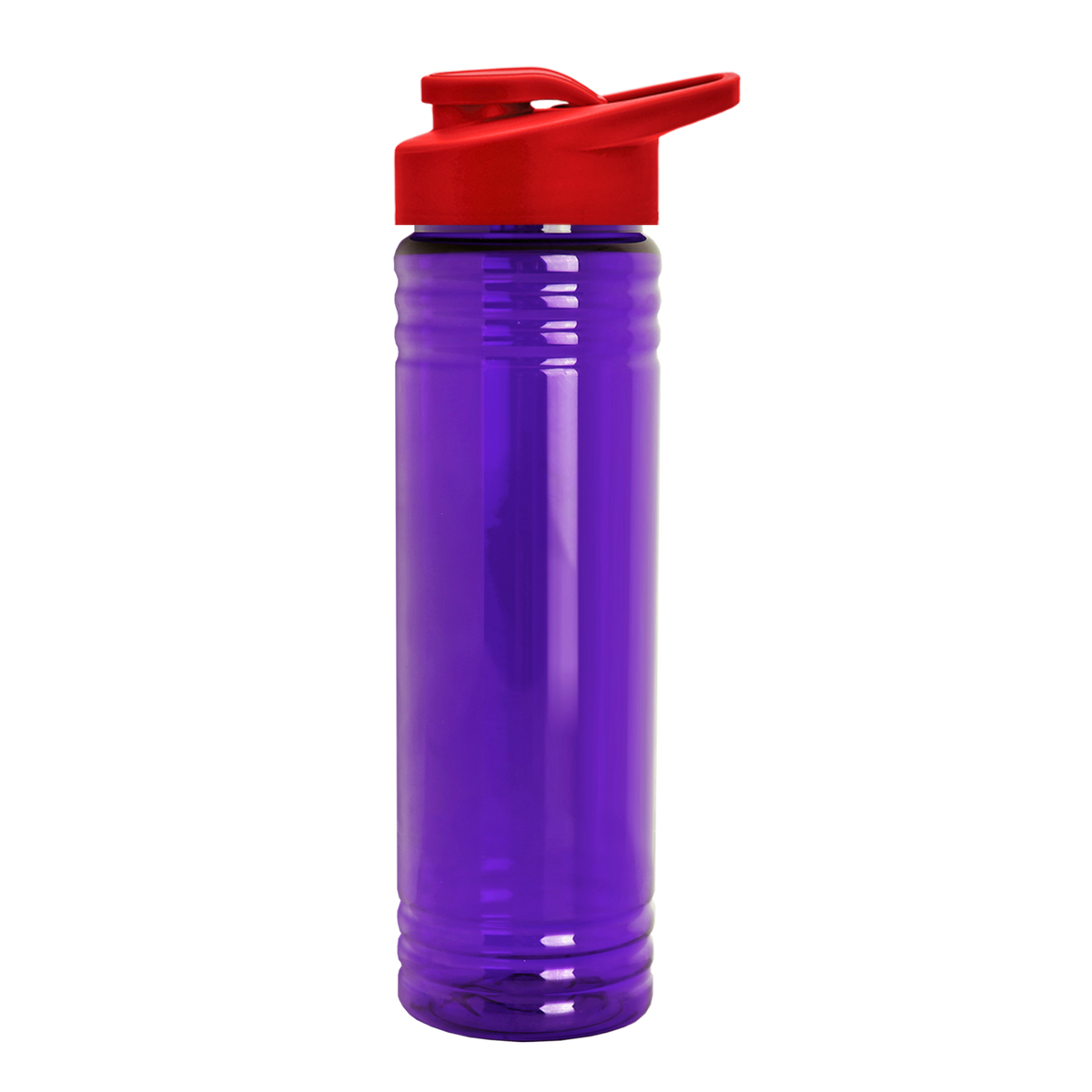 Custom logo Slim Fit RPET Bottle with Drink-Thru Lid - 24 oz.