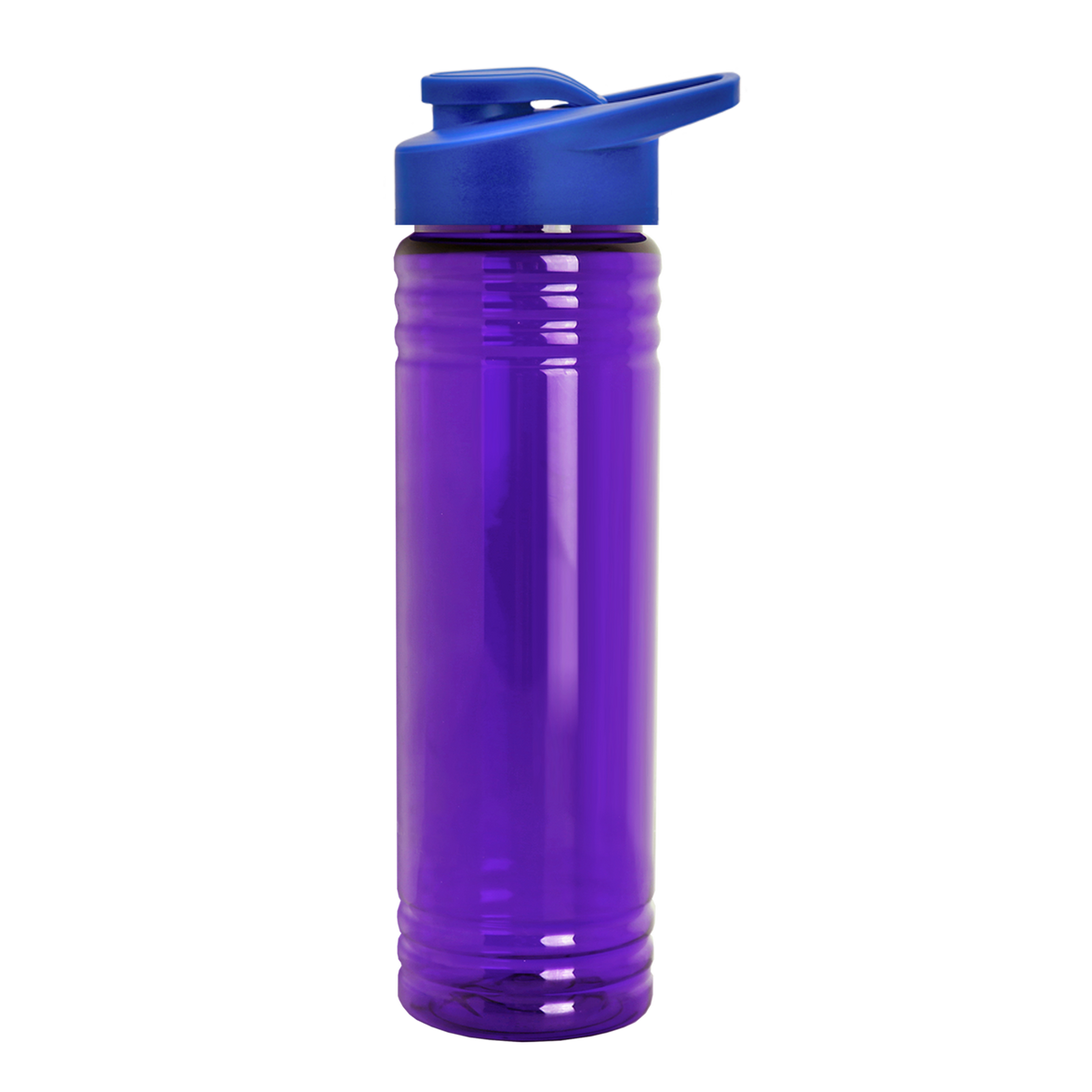 Custom logo Slim Fit RPET Bottle with Drink-Thru Lid - 24 oz.