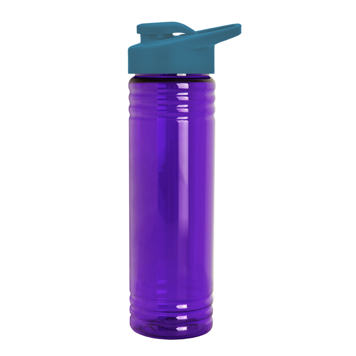 Custom logo Slim Fit RPET Bottle with Drink-Thru Lid - 24 oz.
