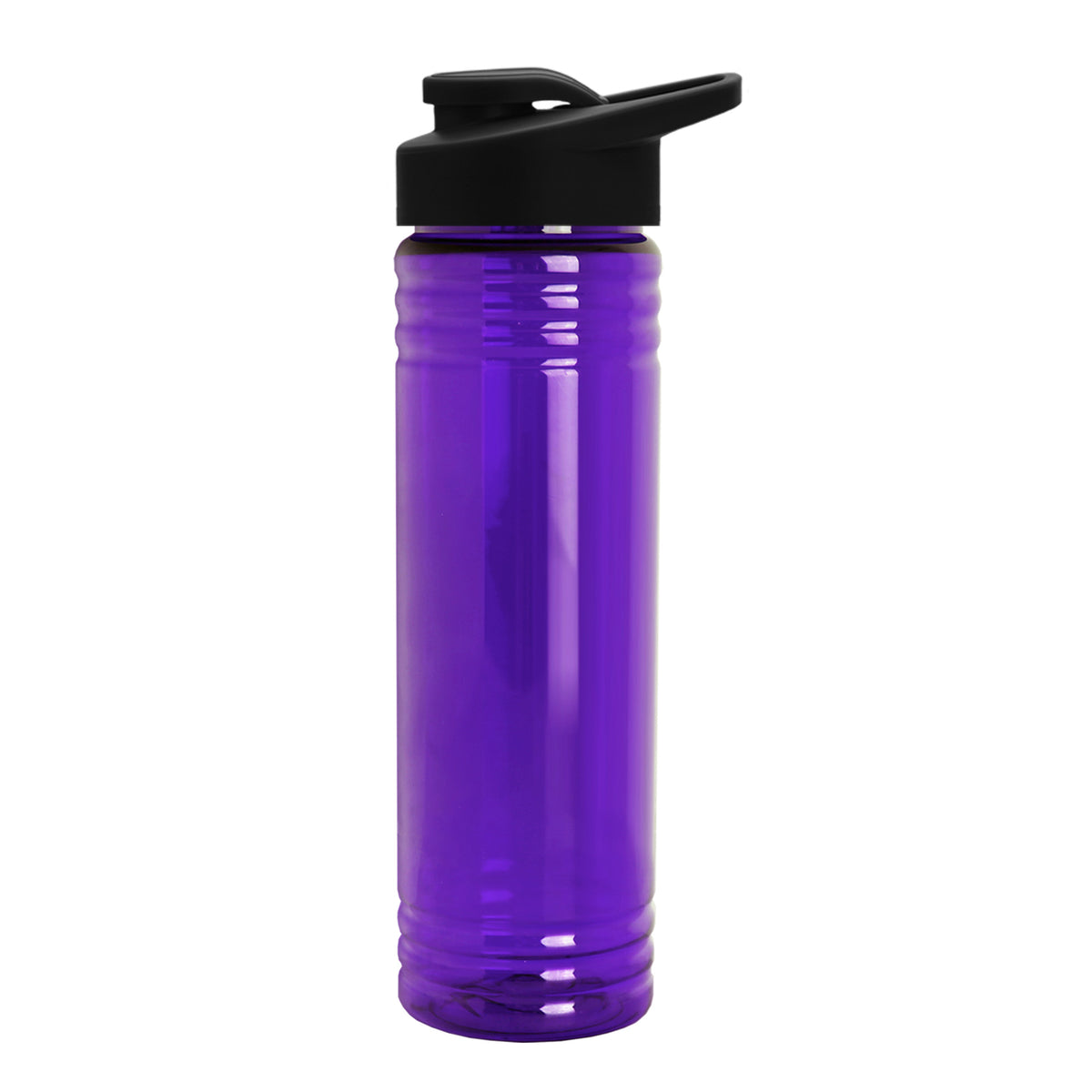Custom logo Slim Fit RPET Bottle with Drink-Thru Lid - 24 oz.