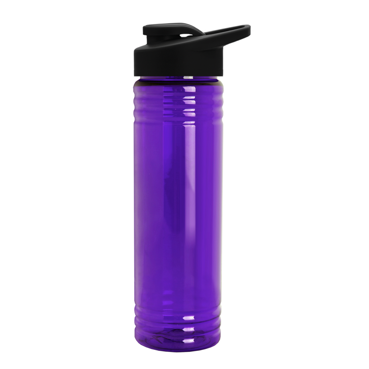 Custom logo Slim Fit RPET Bottle with Drink-Thru Lid - 24 oz.