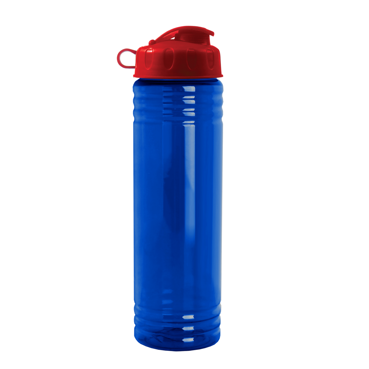 Custom logo Slim Fit RPET Bottle with Flip Lid - 24 oz.