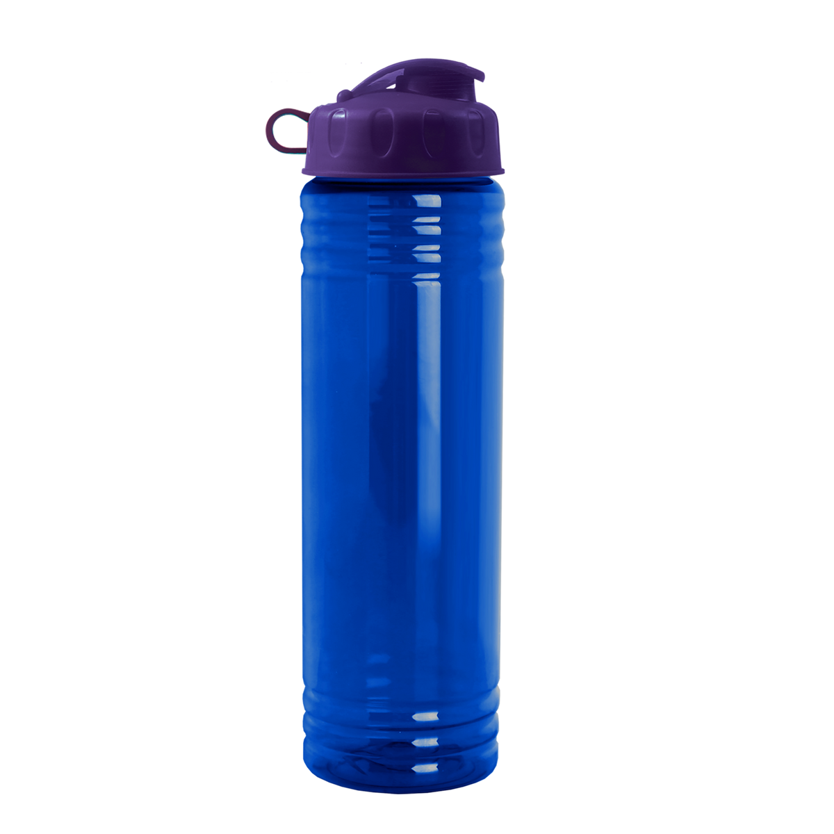 Custom logo Slim Fit RPET Bottle with Flip Lid - 24 oz.