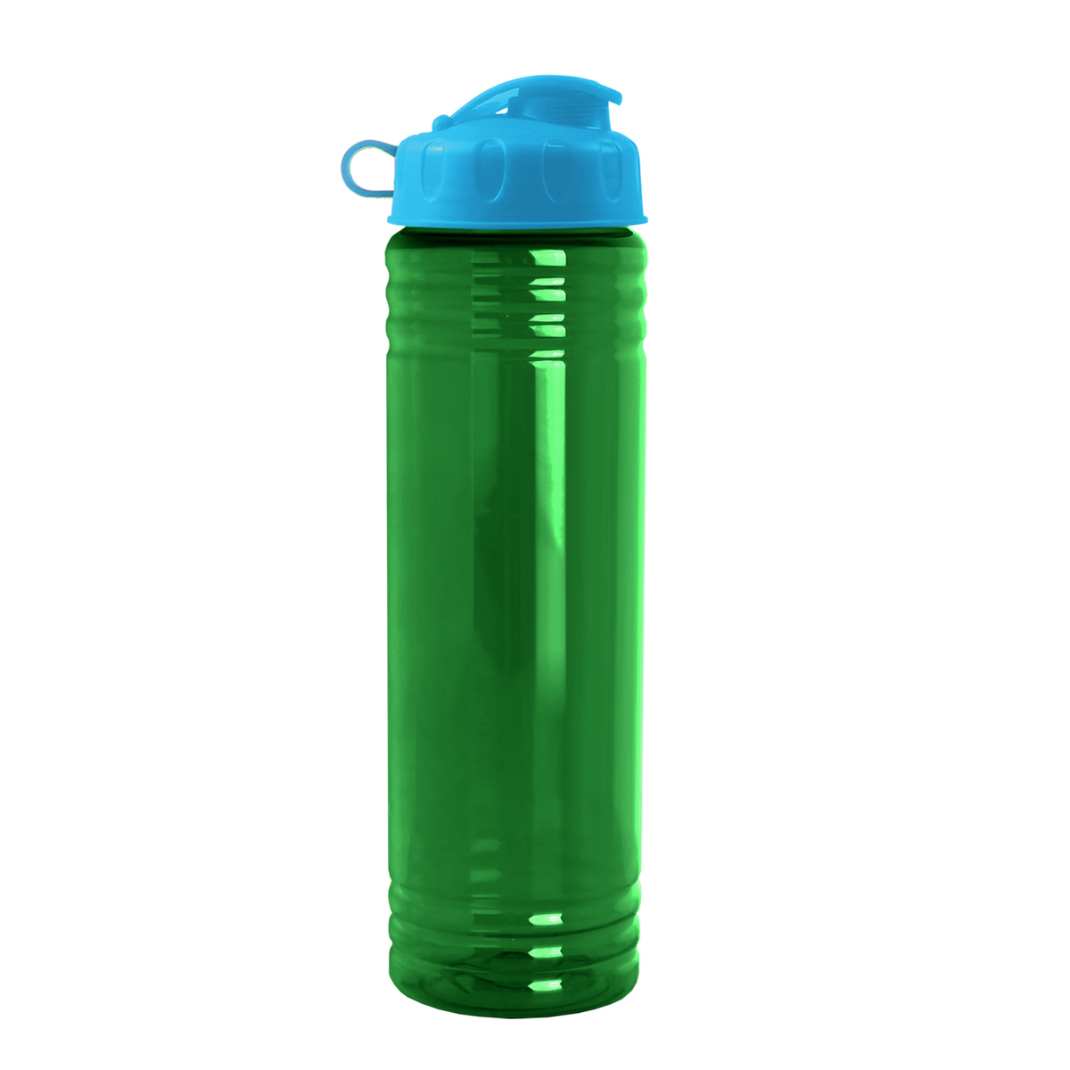 Custom logo Slim Fit RPET Bottle with Flip Lid - 24 oz.
