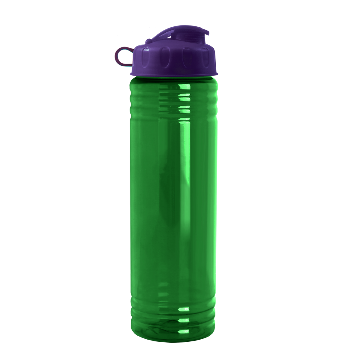 Custom logo Slim Fit RPET Bottle with Flip Lid - 24 oz.
