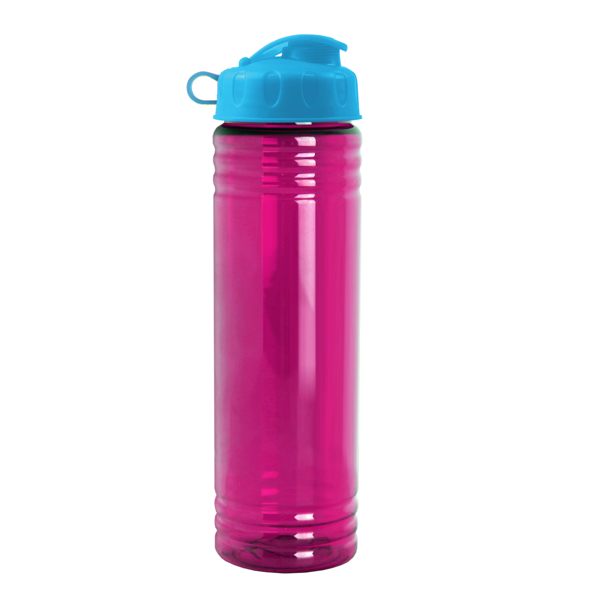 Custom logo Slim Fit RPET Bottle with Flip Lid - 24 oz.