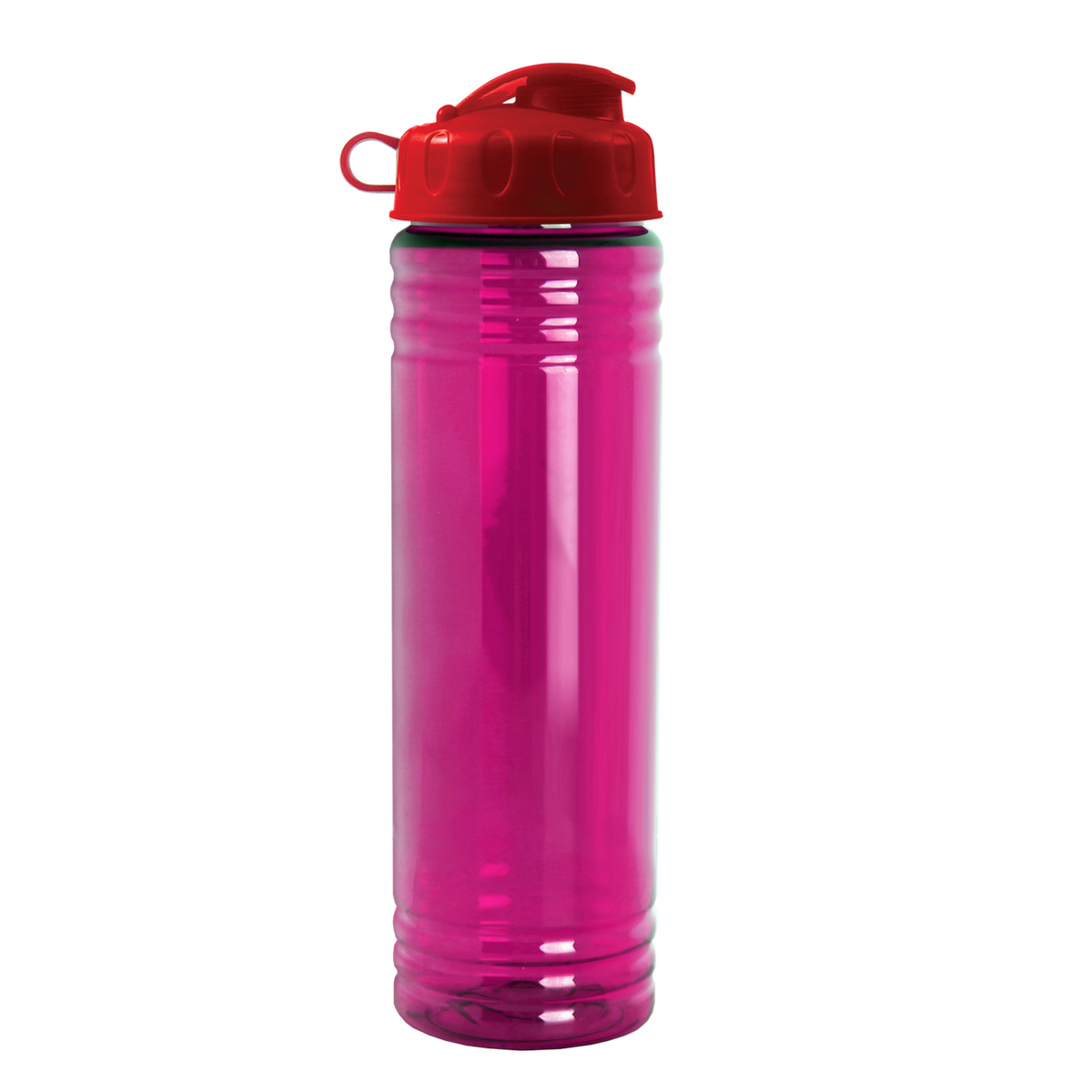Custom logo Slim Fit RPET Bottle with Flip Lid - 24 oz.