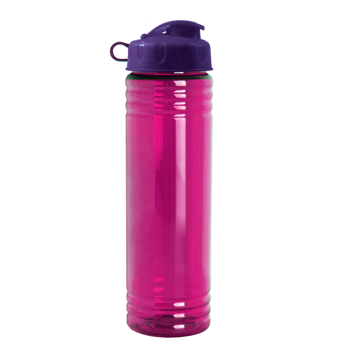 Custom logo Slim Fit RPET Bottle with Flip Lid - 24 oz.