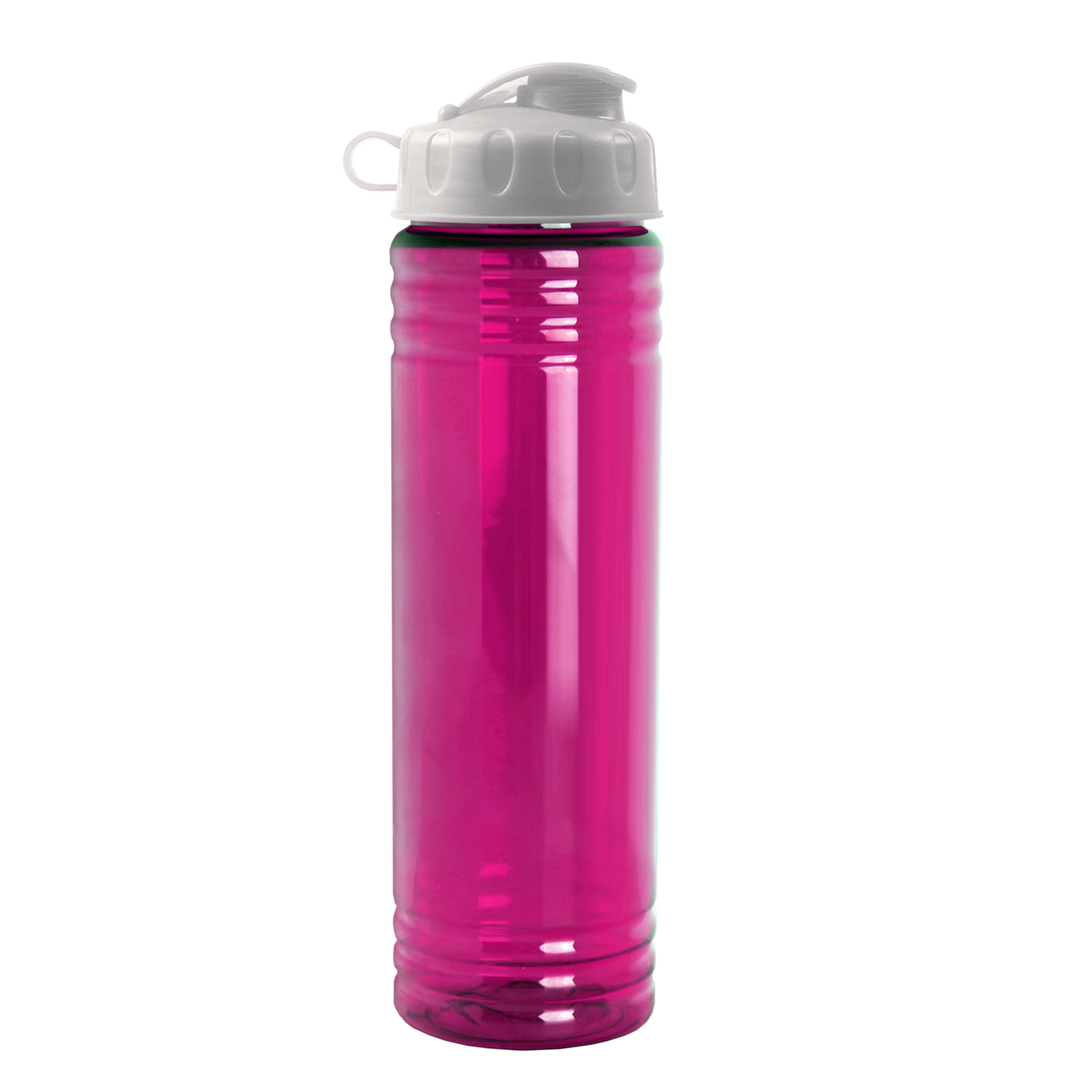 Custom logo Slim Fit RPET Bottle with Flip Lid - 24 oz.