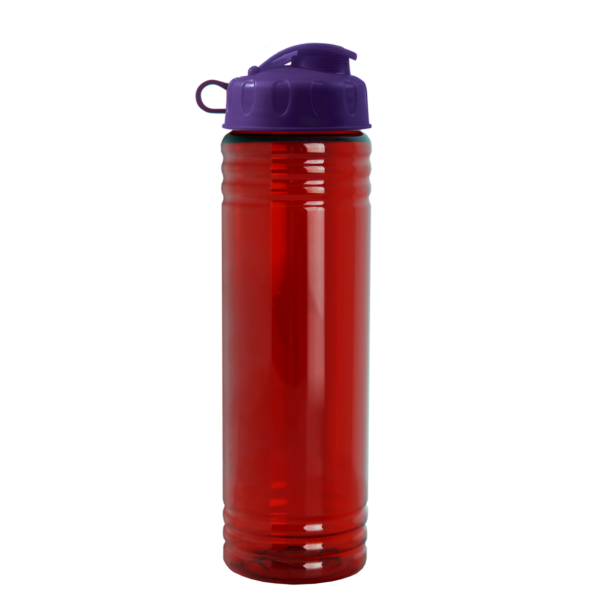 Custom logo Slim Fit RPET Bottle with Flip Lid - 24 oz.