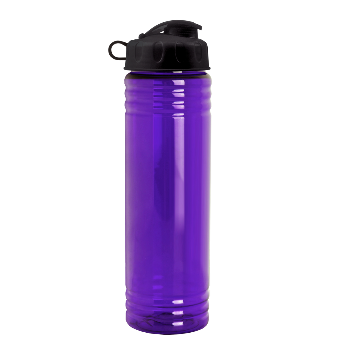 Custom logo Slim Fit RPET Bottle with Flip Lid - 24 oz.