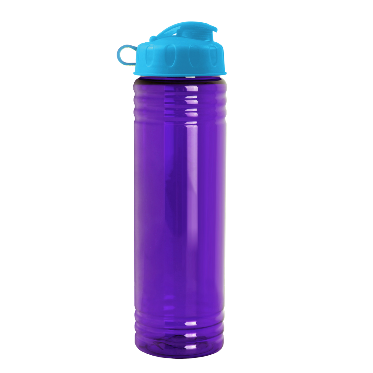 Custom logo Slim Fit RPET Bottle with Flip Lid - 24 oz.