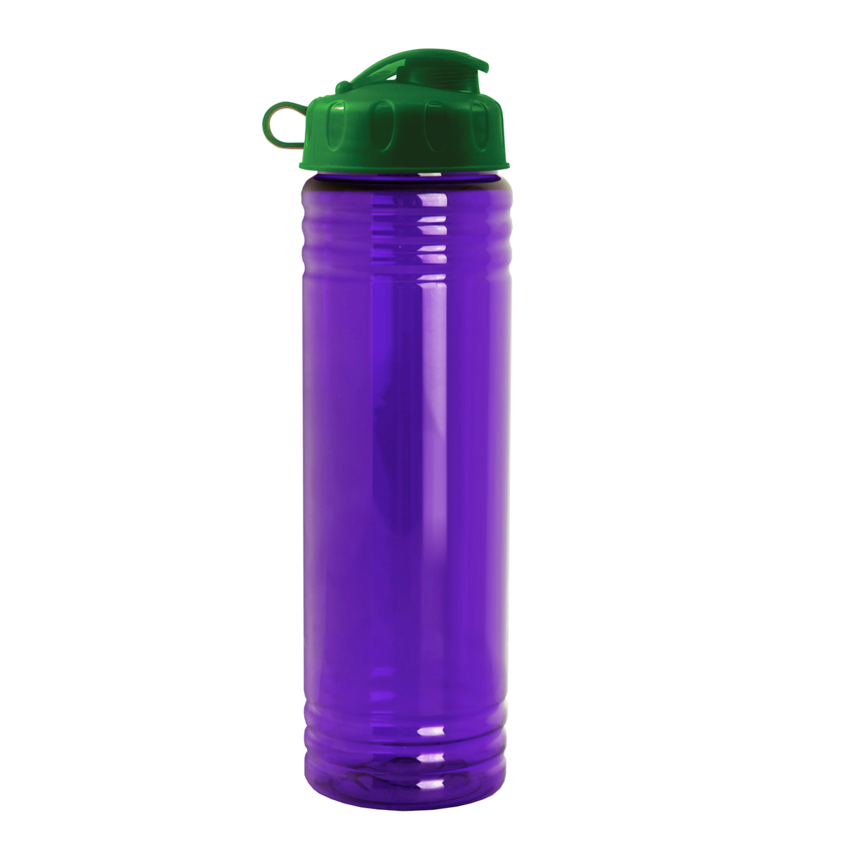 Custom logo Slim Fit RPET Bottle with Flip Lid - 24 oz.