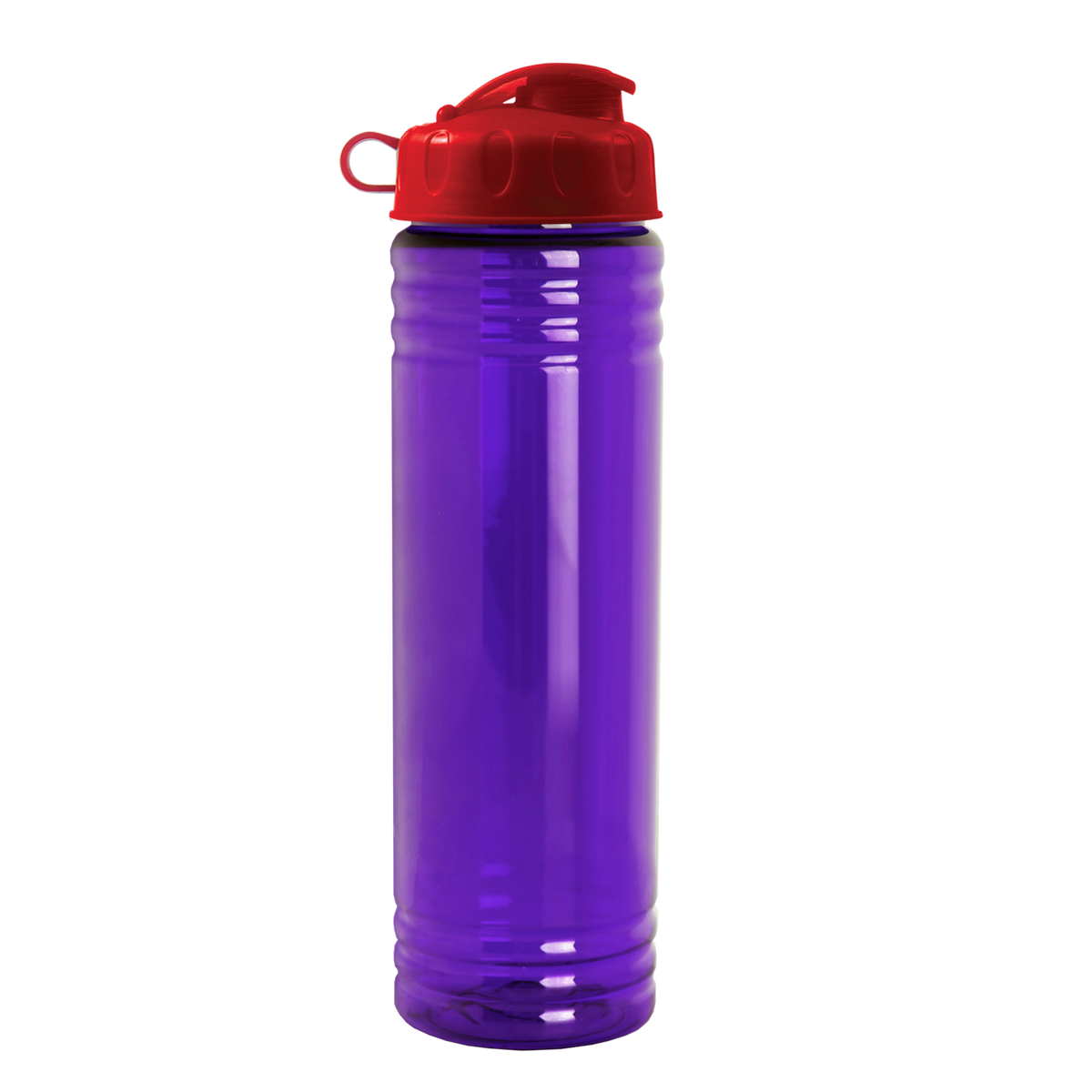 Custom logo Slim Fit RPET Bottle with Flip Lid - 24 oz.