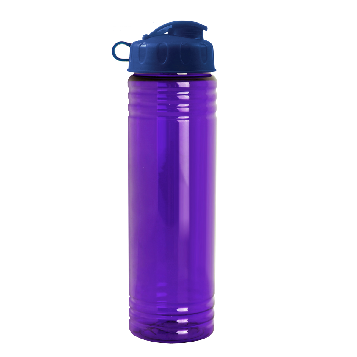 Custom logo Slim Fit RPET Bottle with Flip Lid - 24 oz.
