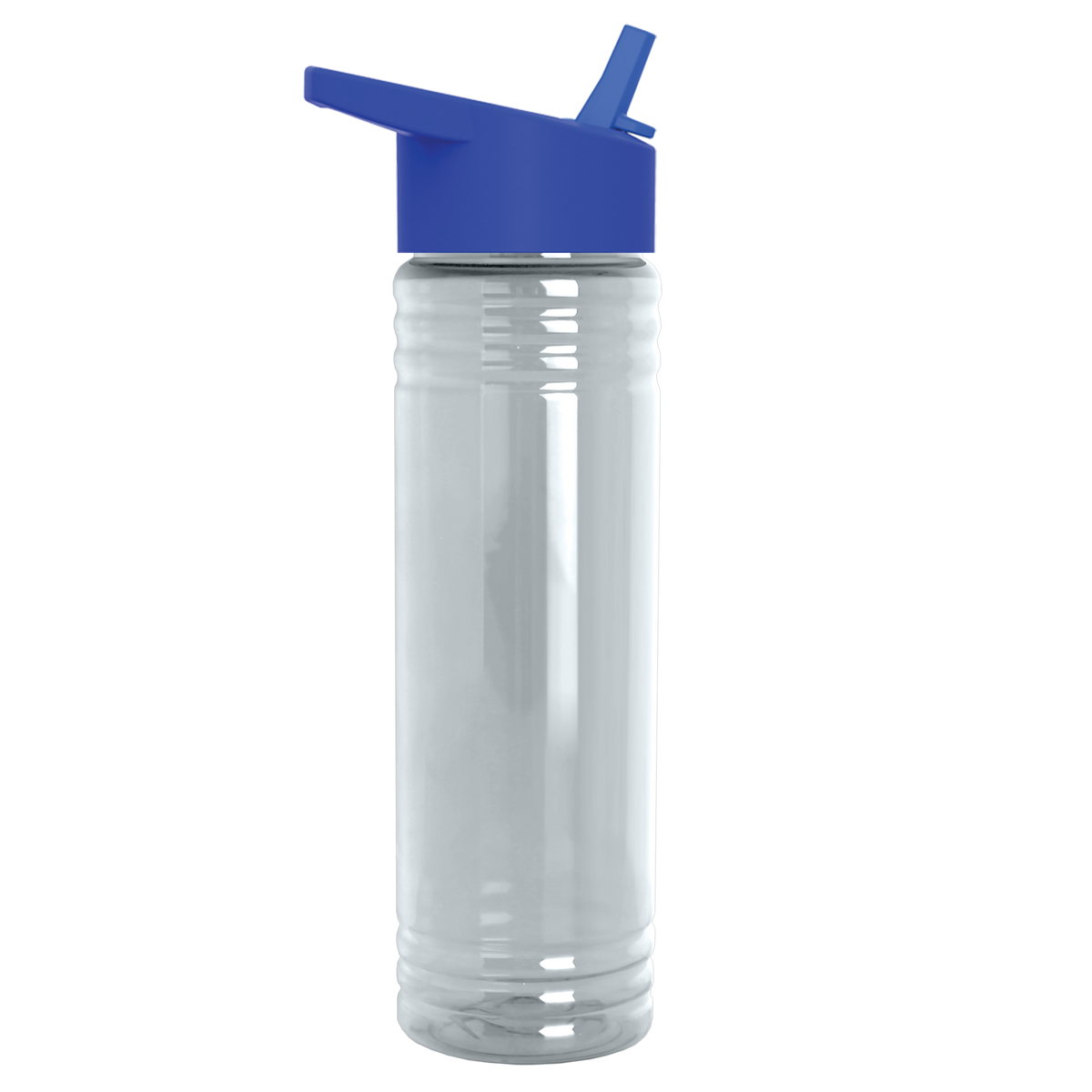 Custom logo Slim Fit RPET Bottle with Flip-Straw Lid - 24 oz.