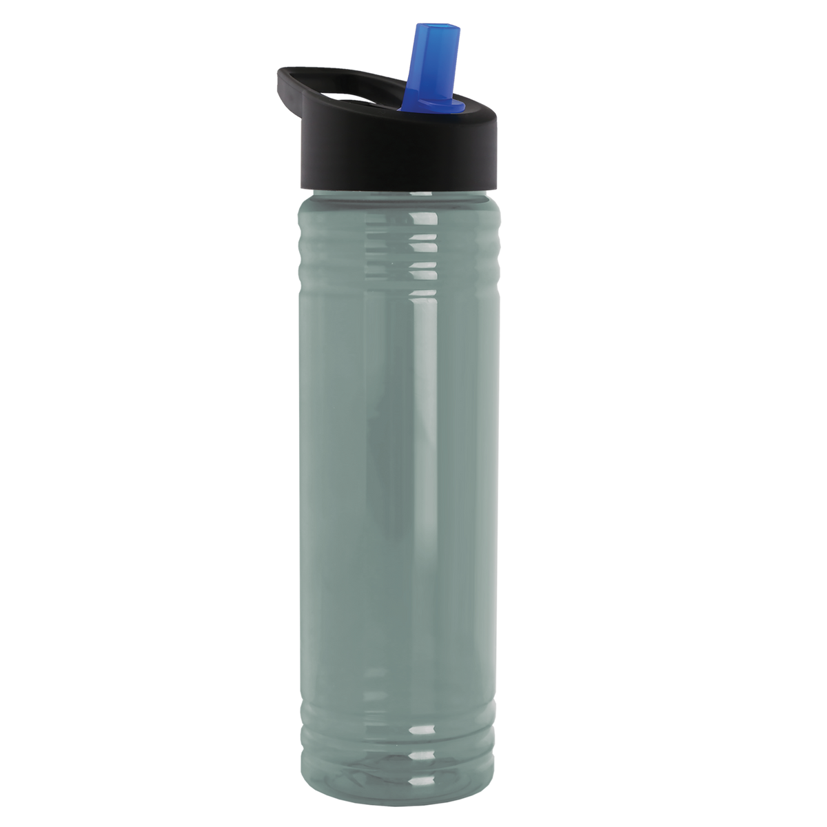 Custom logo Slim Fit RPET Bottle with Flip-Straw Lid - 24 oz.