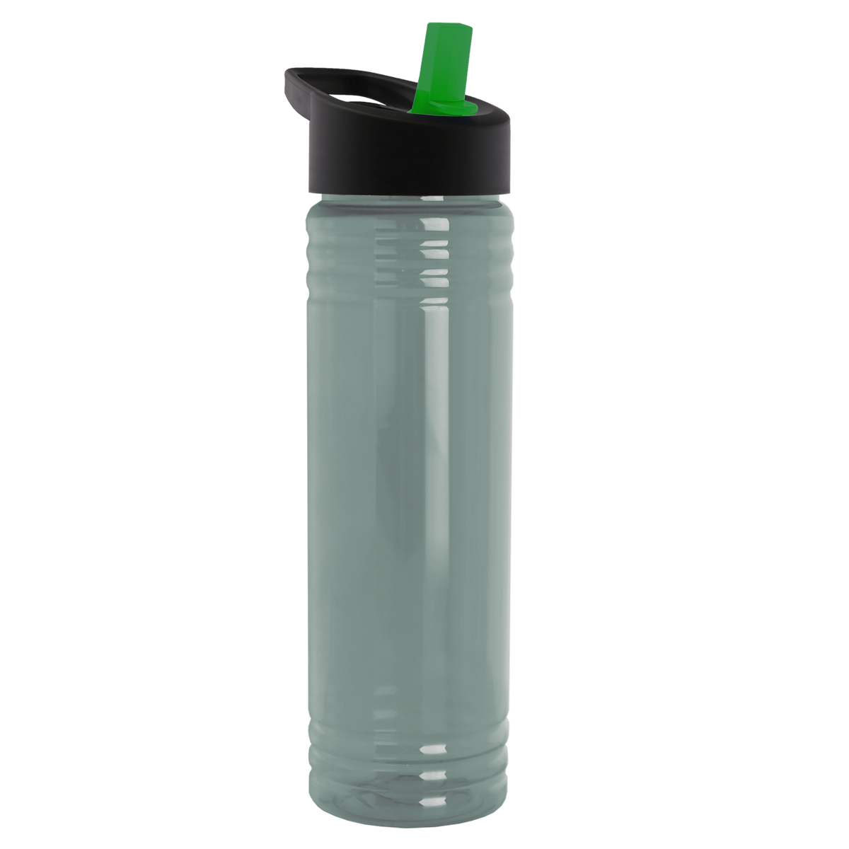Custom logo Slim Fit RPET Bottle with Flip-Straw Lid - 24 oz.