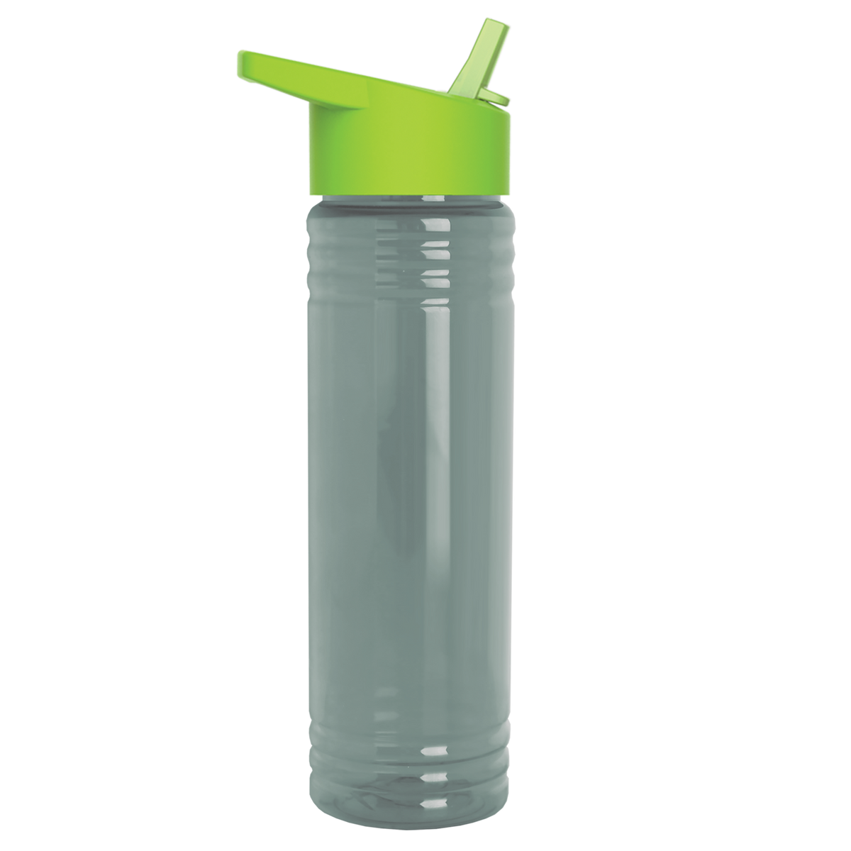 Custom logo Slim Fit RPET Bottle with Flip-Straw Lid - 24 oz.