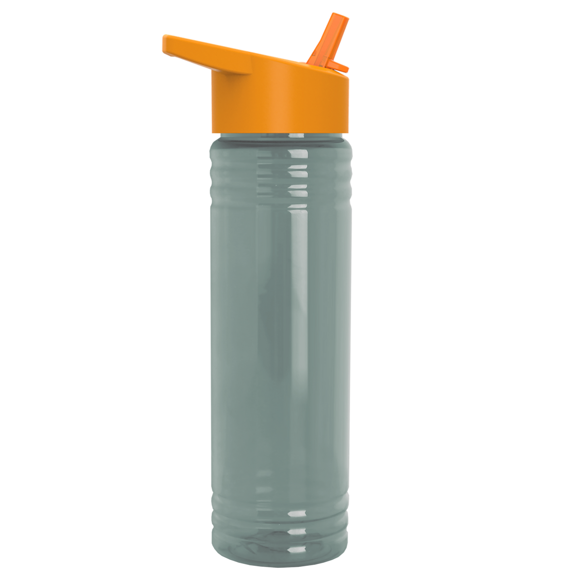 Custom logo Slim Fit RPET Bottle with Flip-Straw Lid - 24 oz.