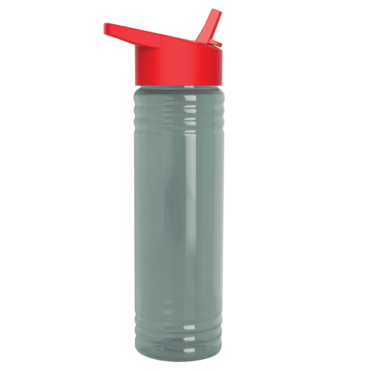 Custom logo Slim Fit RPET Bottle with Flip-Straw Lid - 24 oz.