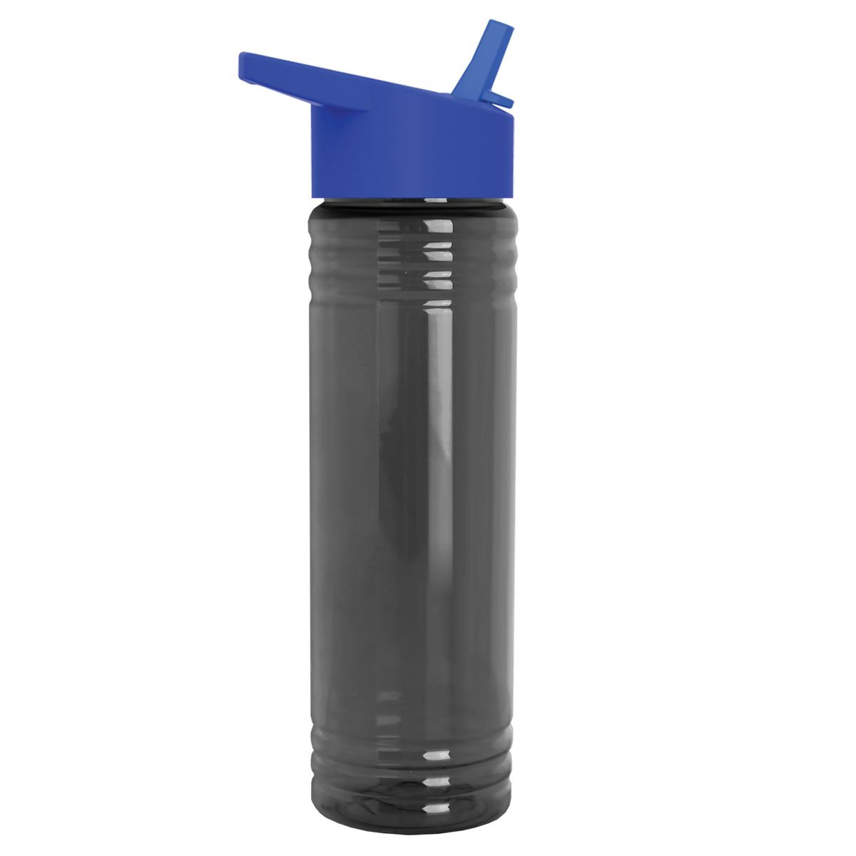 Custom logo Slim Fit RPET Bottle with Flip-Straw Lid - 24 oz.