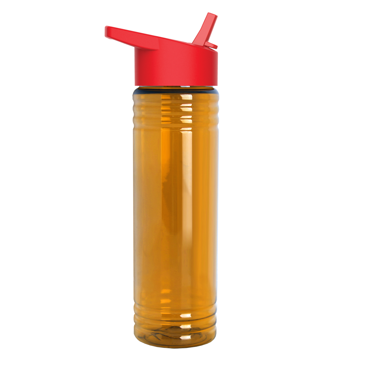 Custom logo Slim Fit RPET Bottle with Flip-Straw Lid - 24 oz.