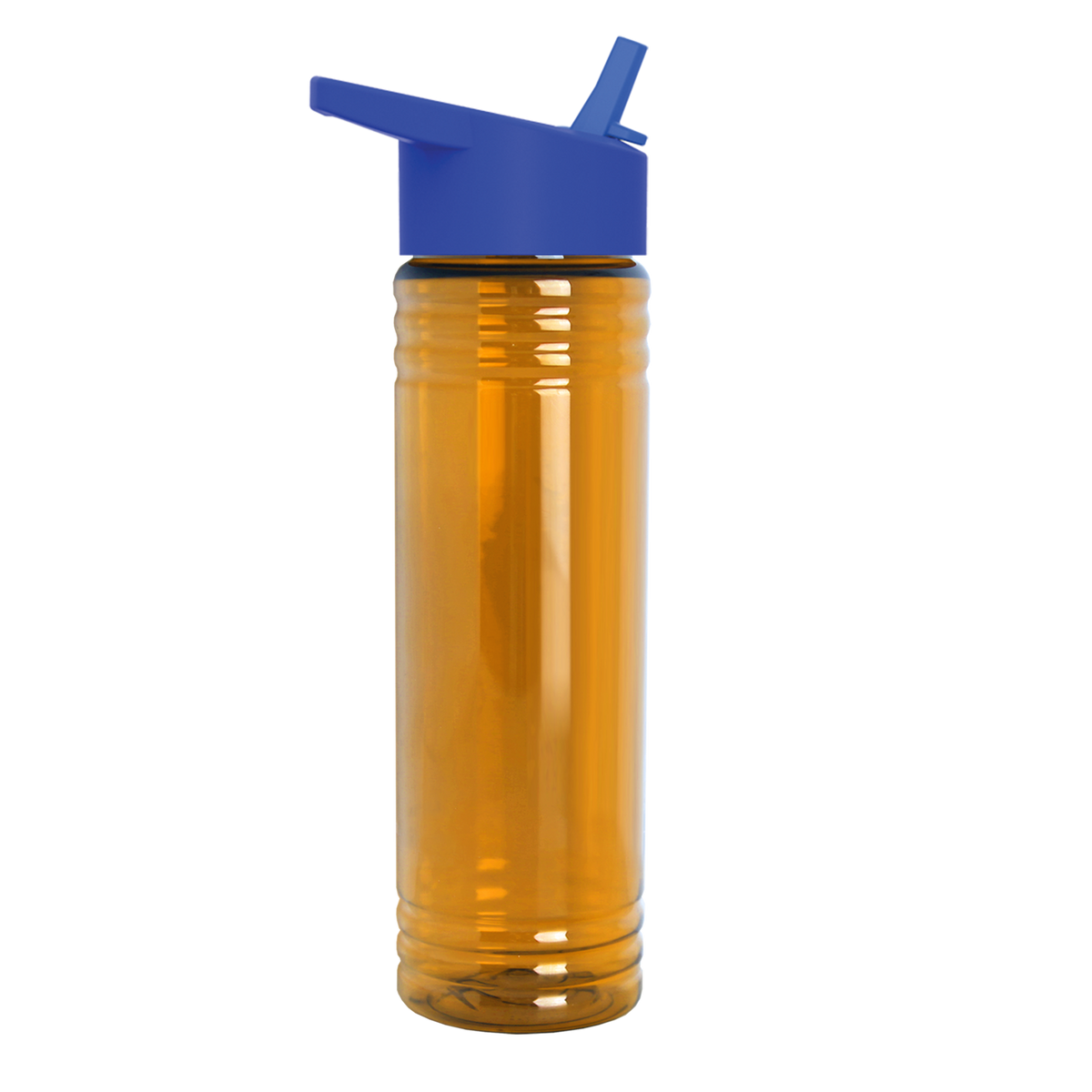 Custom logo Slim Fit RPET Bottle with Flip-Straw Lid - 24 oz.